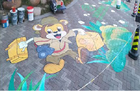 连江县夏季画地面彩绘会遇到的问题