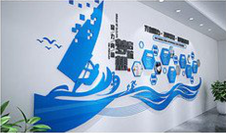 连江县海浪主题文化墙如何设计？