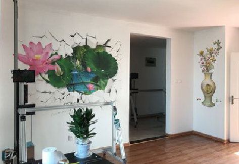 连江县墙体彩绘相比墙纸的优势。