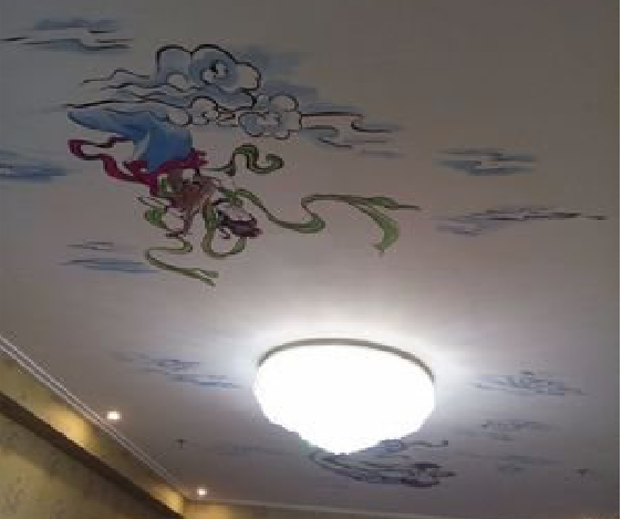 连江县如何快速绘制天花板上的手绘墙？